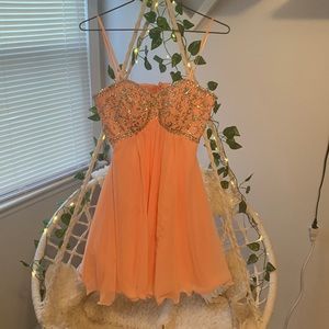 Coral sweet sixteen dress!